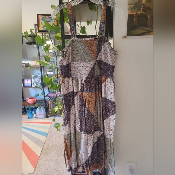 Universal Thread Blue and Green Spaghetti Strap Midi Sundress - Picture 3 of 6